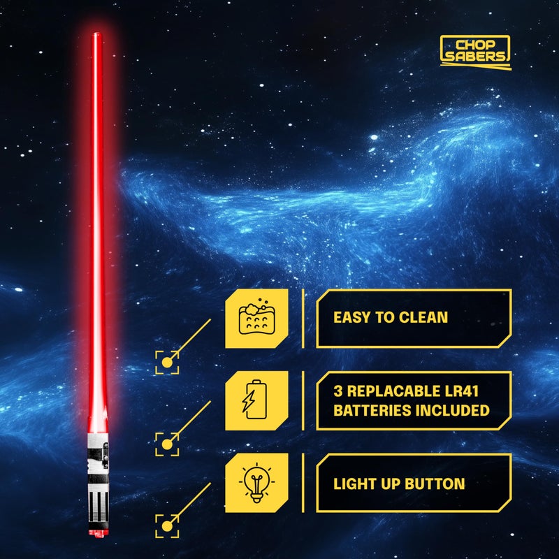 ChopSabers Light Up Lightsaber Chopsticks, Red - Image 5